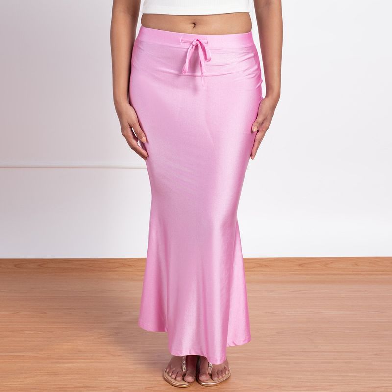 Nykd By Nykaa NYOE01-Mermaid Saree Petticoat-Onion Pink (L)
